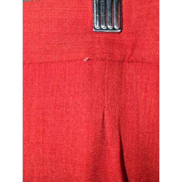 J. Vital Men's Pleated Front Pants 4X (46-48) Cuff Wide Leg Red - NWT - Picture 7 of 9